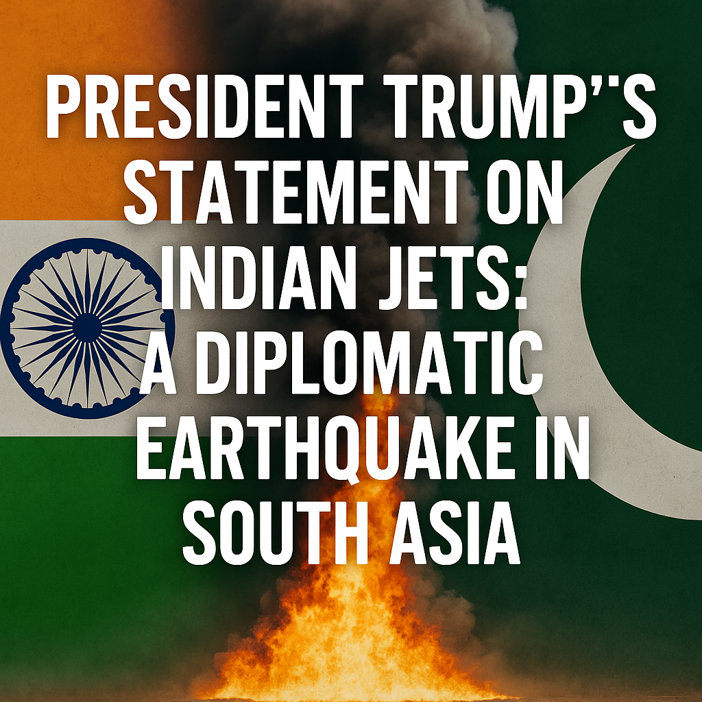 President Trump’s Statement on Indian Jets: A Diplomatic Earthquake in South Asia