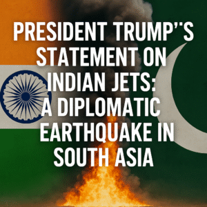 President Trump’s Statement on Indian Jets: A Diplomatic Earthquake in South Asia