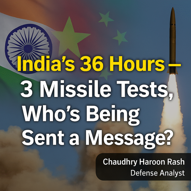 India’s Triple Missile Tests in 36 Hours: Strategic Signaling or a Warning Shot?