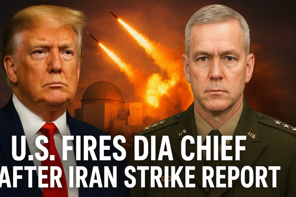 U.S. Fires DIA Chief After Iran Strike Report: Tehran’s Nuclear Power Remains Intact, Israel Tensions Rise
