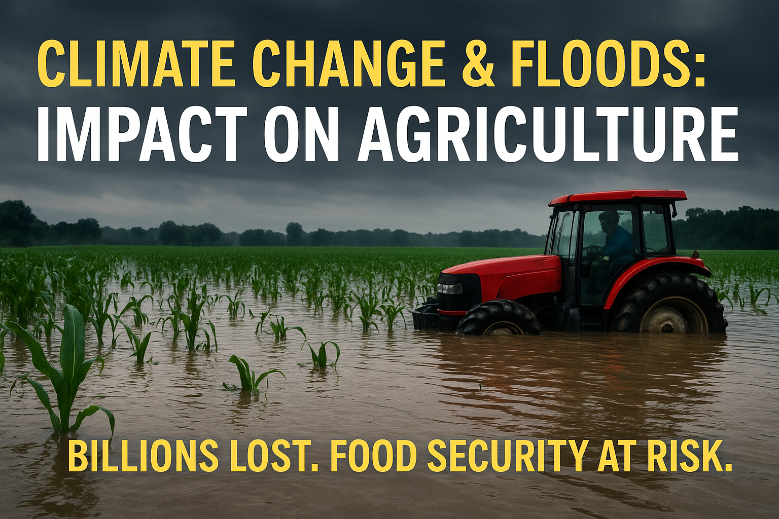 Impact of Climate Change and Floods on Agriculture: Physical & Economic Effects, and Government Solutions