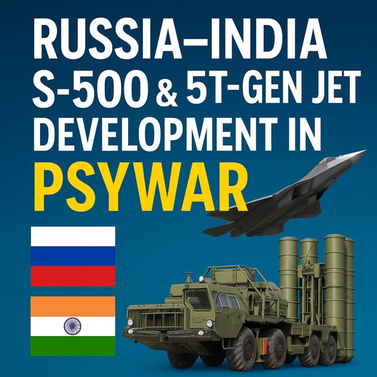 India’s PsyWar Playbook: The Psychological Strategy Behind S-500 and Su-57E Signals