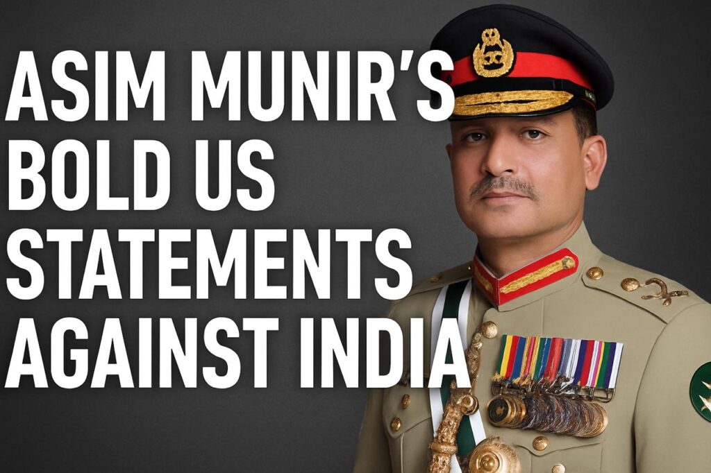 Asim Munir’s Bold US Remarks on India Timing, Strategy,