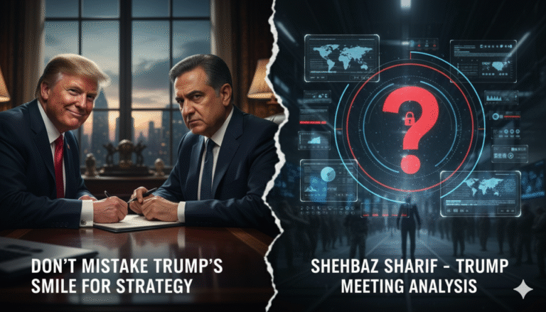 DON’T MISTAKE TRUMP’S SMILE FOR STRATEGY | Shehbaz Sharif–Trump Meeting Analysis