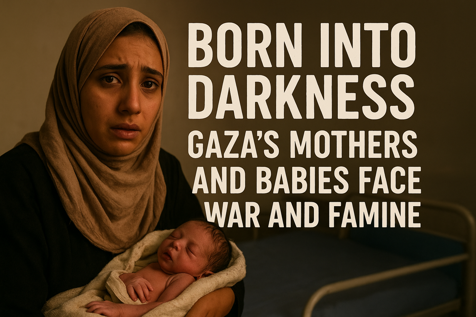 Born into Darkness: Gaza’s Mothers and Babies Face War and Famine