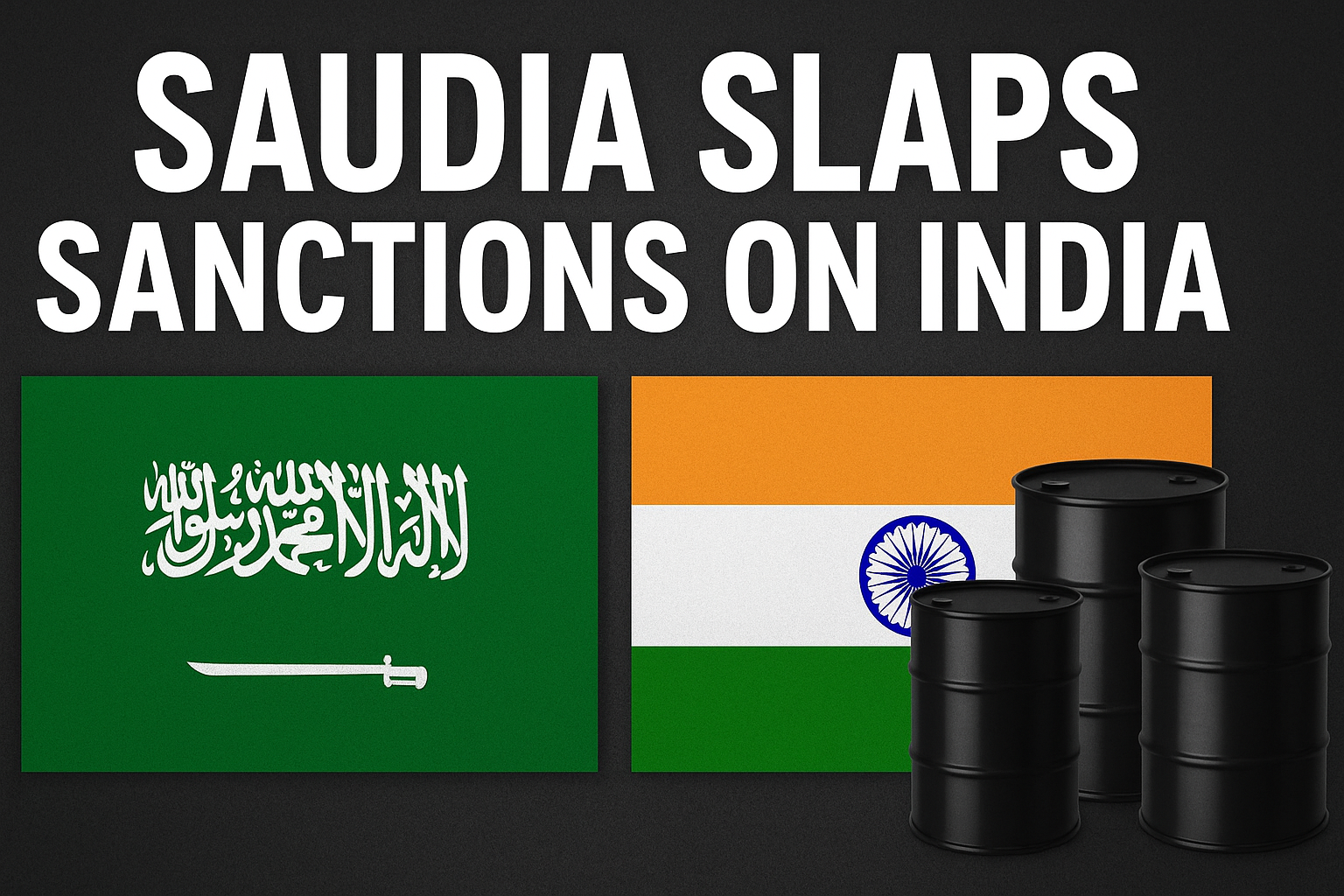 Saudia Slaps Sanctions on India: Oil Supply Cut Exposes India’s Reliance on Russia