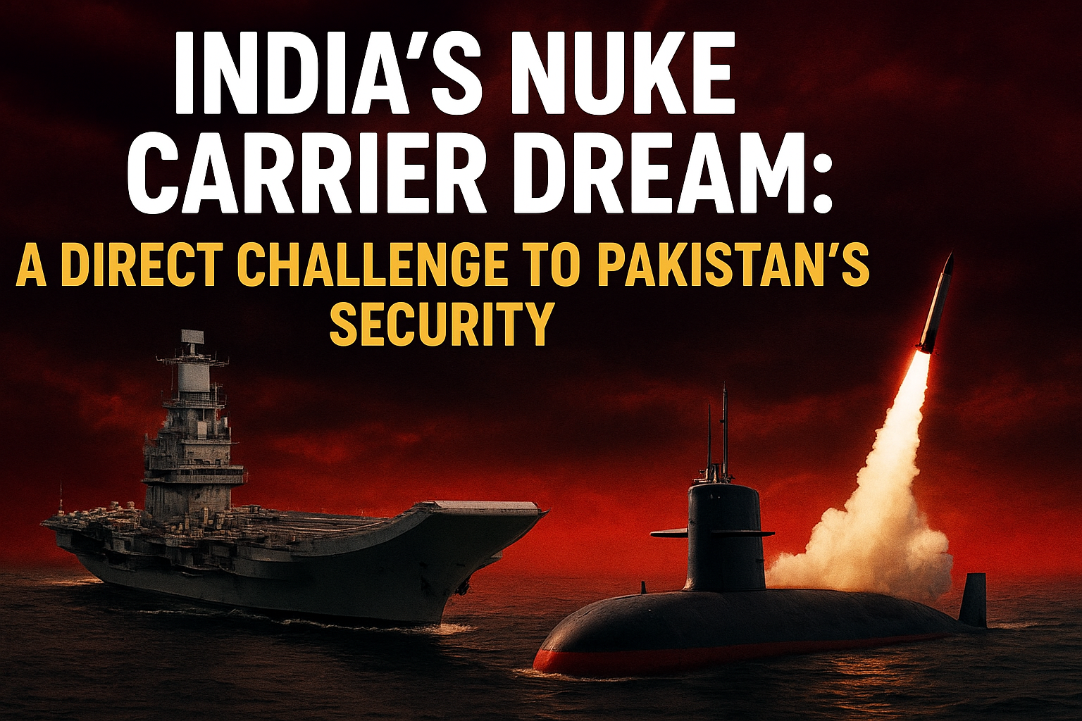 India’s Nuclear Carrier Dream: A Direct Challenge to Pakistan’s Security