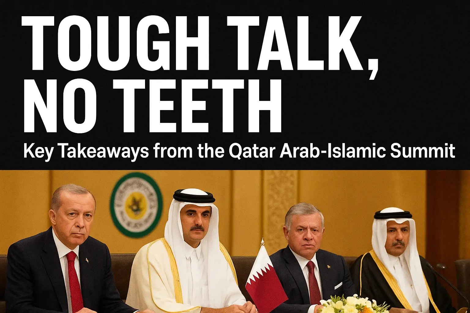 Tough Talk, No Teeth” — Key Takeaways from the Qatar Arab-Islamic Summit