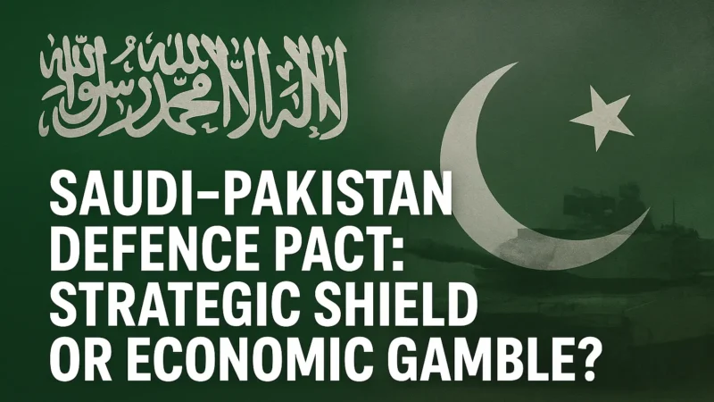 Saudi Arabia–Pakistan Defence Pact After Doha Incident: Strategic Shield or Economic Gamble?