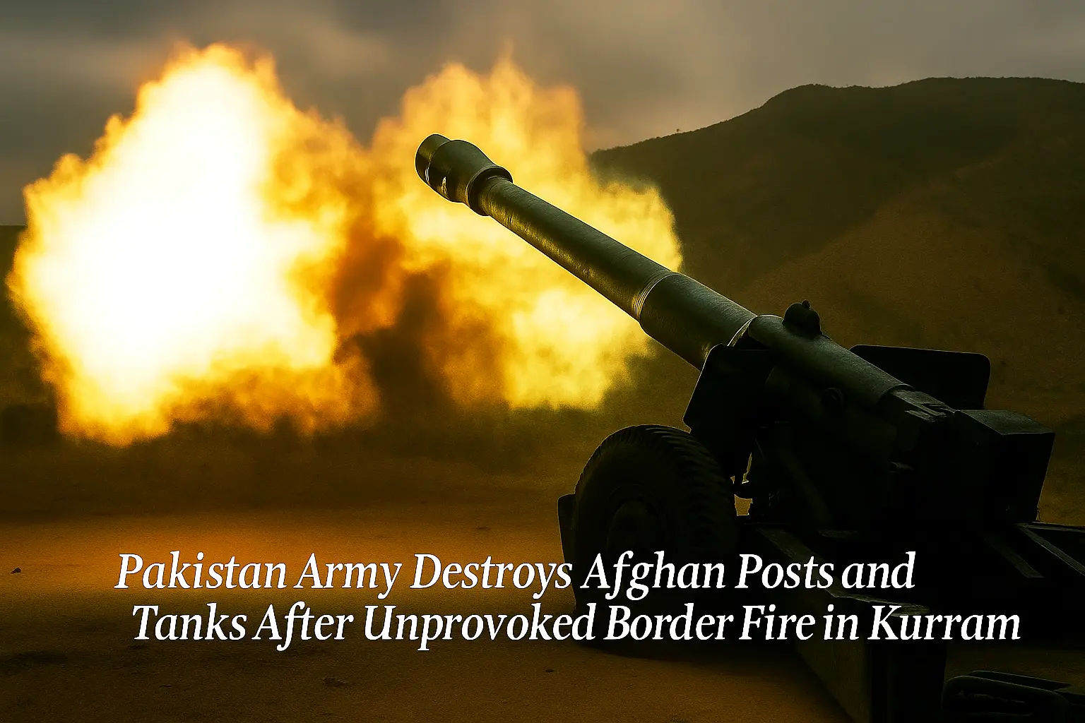 Pakistan Army Destroys Afghan Posts and Tanks After Unprovoked Border Fire in Kurram