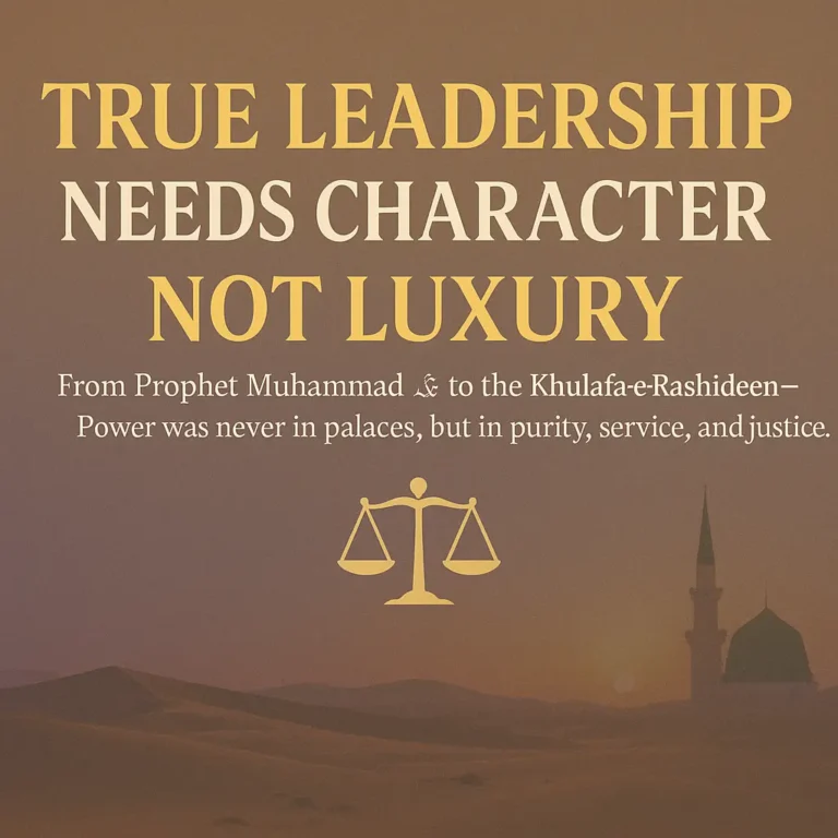 True Leadership: Power Rooted in Humility, Not Luxury