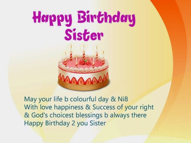 Happy Birthday Prayer to My Sister