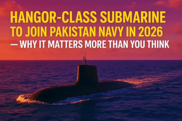 Hangor-Class Submarine to Join Pakistan Navy in 2026 — Why It Matters More Than You Think
