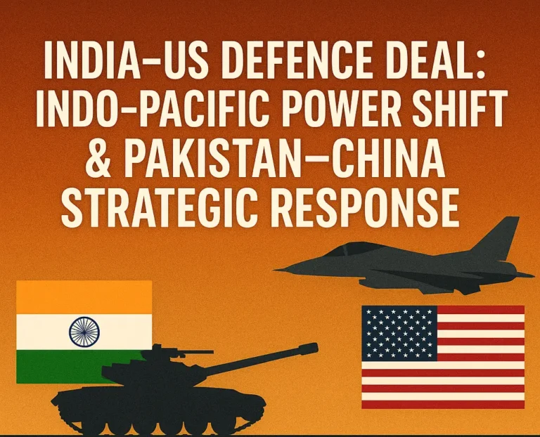 India–US Defence Deal Explained: Impact on Pakistan & China-Pakistan Strategy
