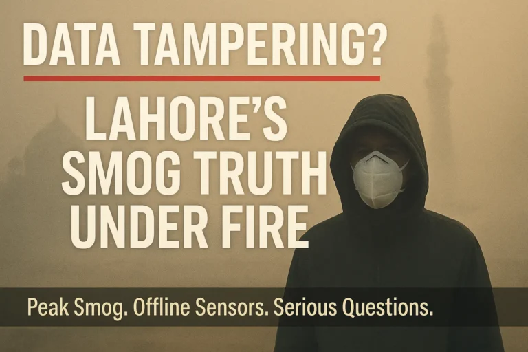 Lahore Air Quality Controversy: Technical Glitch or Data Manipulation? Truth, Suspicion & Public Health Impact