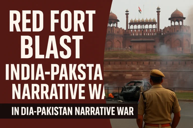 Red Fort Blast and the Blame Game: How India’s Reflex Narrative Risks Regional Stability