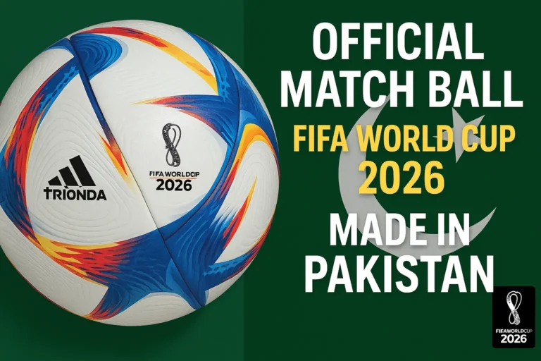 FIFA World Cup 2026 Official Match Ball Made with Pakistani Pride