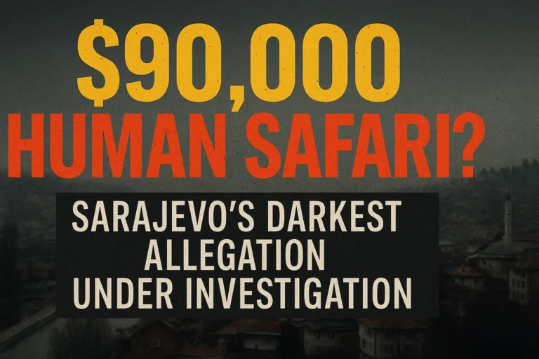 The $90,000 Human Safari? Inside the Haunting Sarajevo Sniper Tourism Allegations