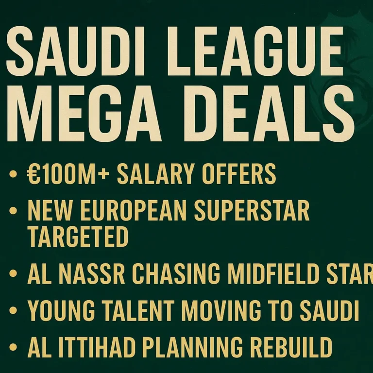 Saudi League Mega Deals: The Biggest Transfers and Record Breaking Offers of 2025