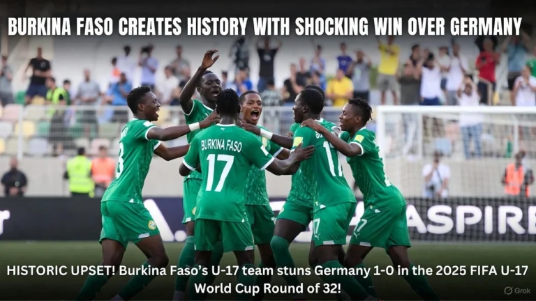 Burkina Faso U-17 Shocks Germany 1-0: Historic Upset in 2025 FIFA U-17 World Cup Round of 32