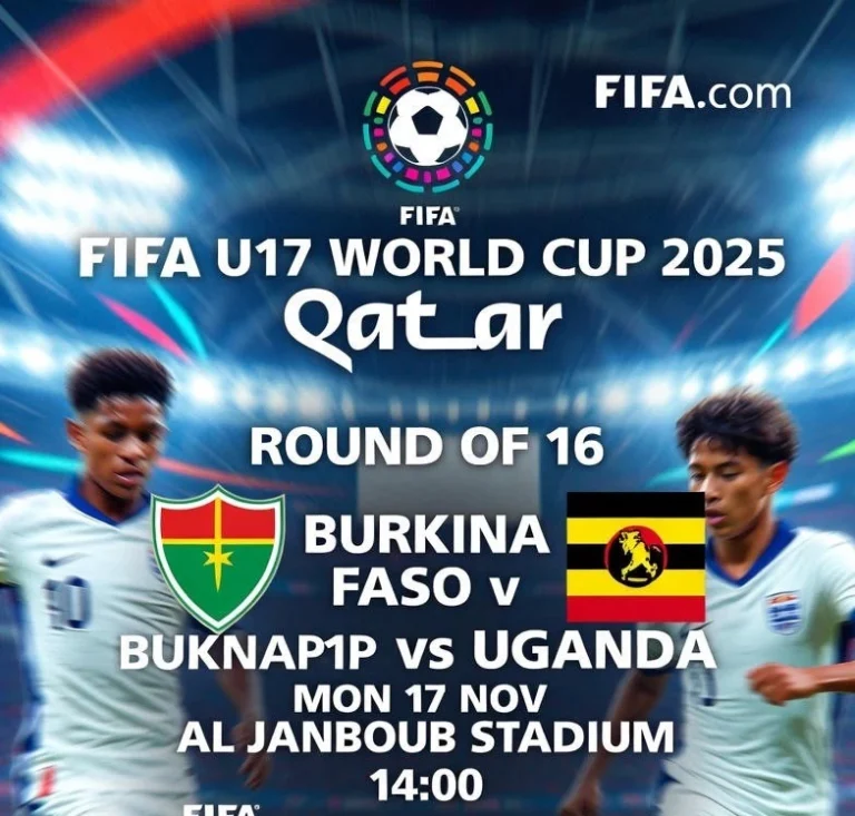 FIFA U17 World Cup 2025 Qatar: Burkina Faso U17 vs Uganda U17 Prediction and England U17 vs Mexico U17 Preview – Round of 16 Full Schedule, Live Streaming, Highlights