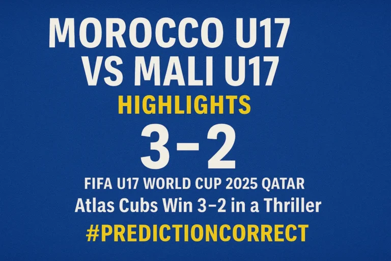 Morocco U17 vs Mali U17 Highlights: Morocco Win 3–2 | FIFA U17 World Cup 2025 Qatar