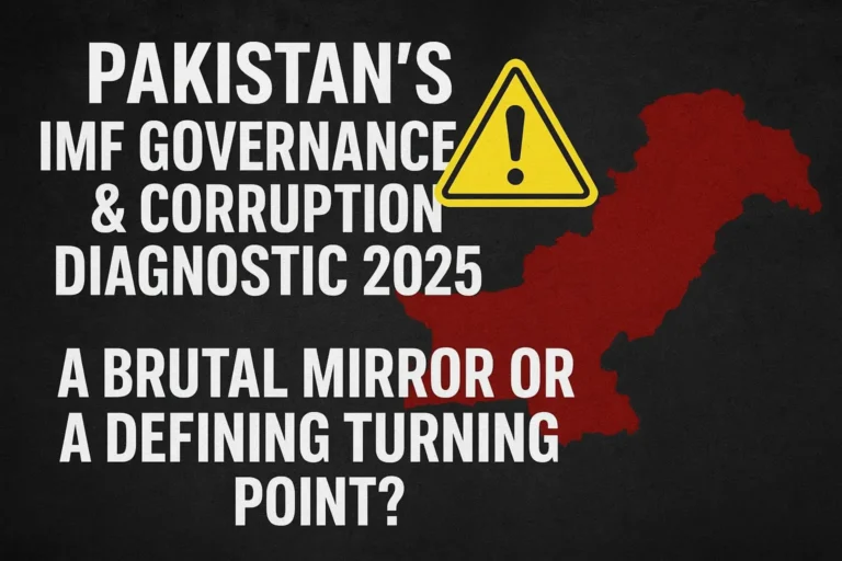 Pakistan’s IMF Governance & Corruption Diagnostic 2025: A Brutal Mirror or a Defining Turning Point?