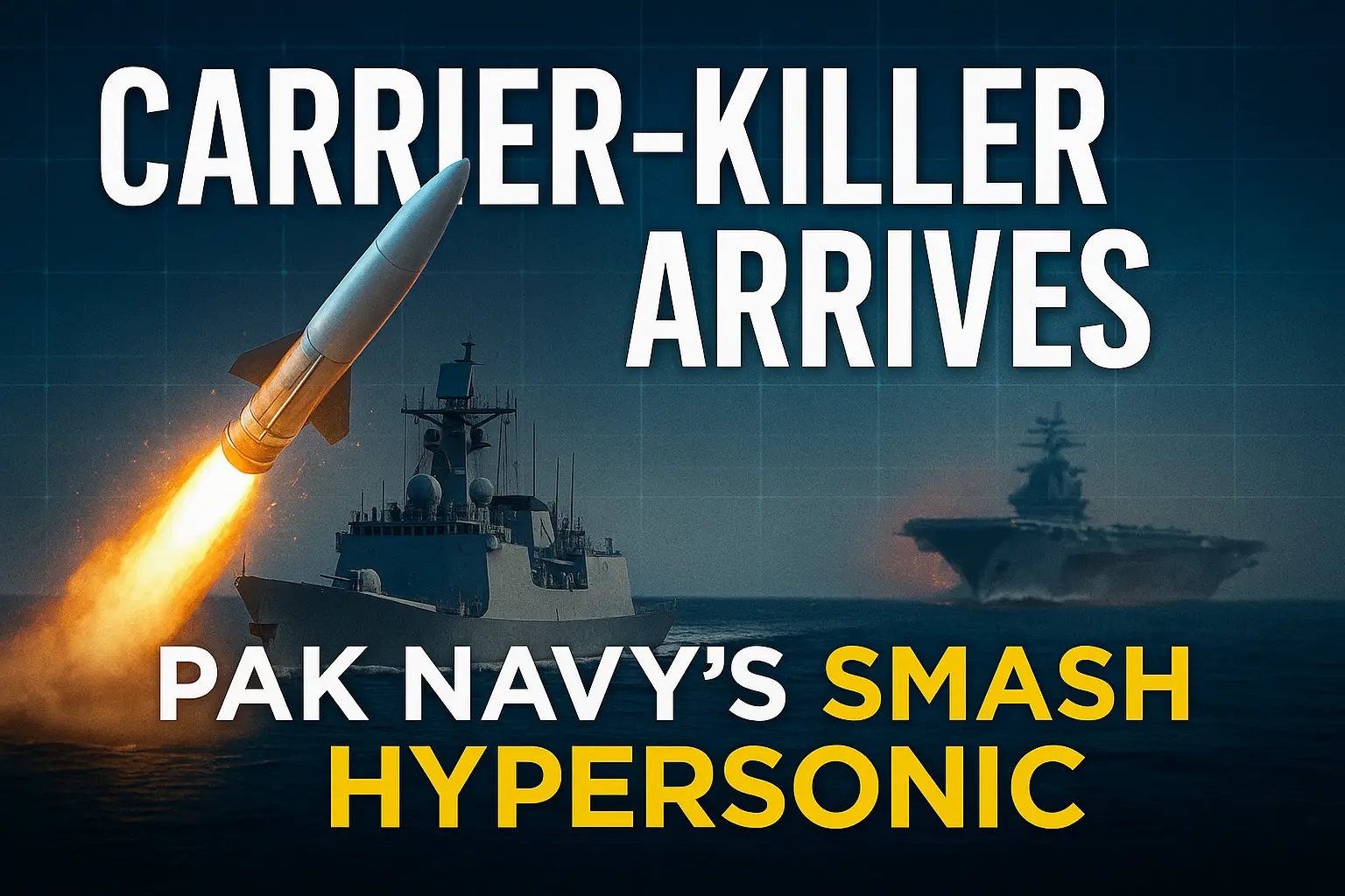 Pakistan Navy Redefines Indian Ocean Security with Hypersonic SMASH Ballistic Missile