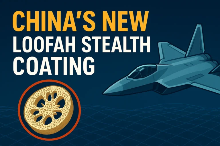 China’s New Loofah Stealth Coating: A Biomass-Based Material Claiming 700× Radar Signal Reduction