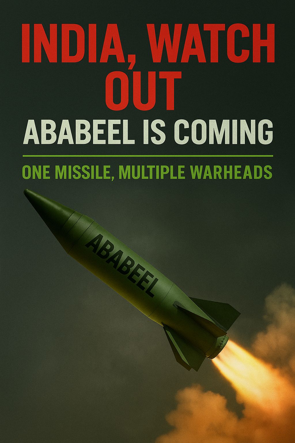 INDIA, WATCH OUT ABABEEL IS COMING