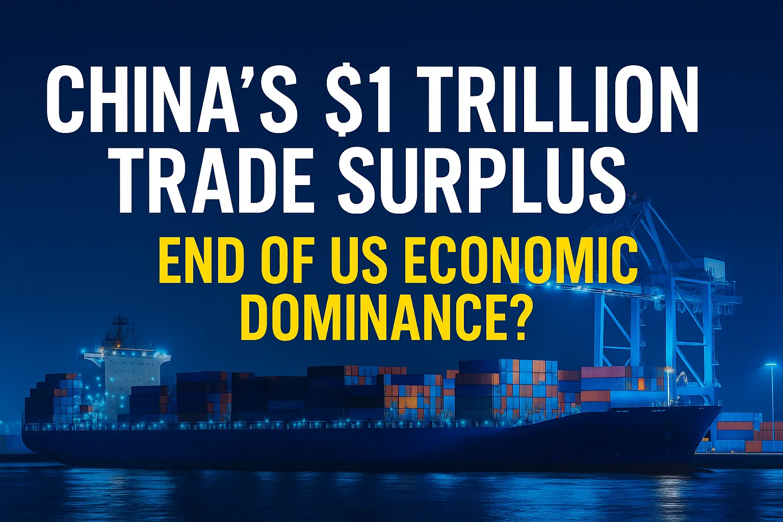 China’s $1 Trillion Trade Surplus and the End of US Economic Dominance