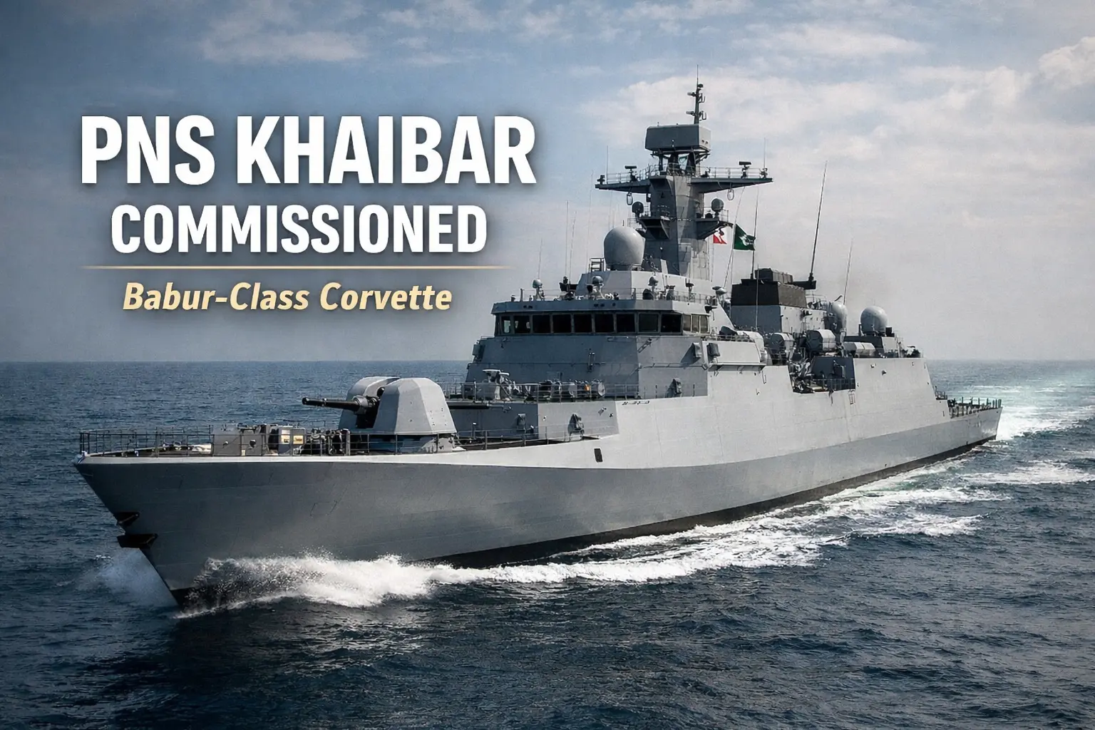 PNS Khaibar Commissioned: Pakistan Navy’s Babur-Class Corvette and the Transformation of Maritime Power