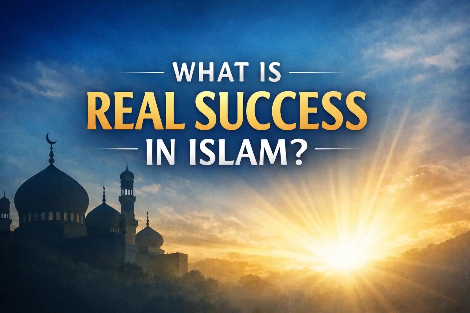 What Does Success Really Mean for a Muslim? | Islamic Perspective
