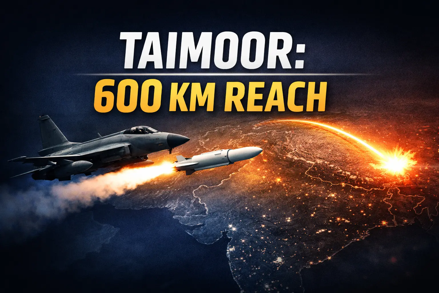 600 km Reach: How Pakistan’s Taimoor Air-Launched Missile Reshapes Deterrence