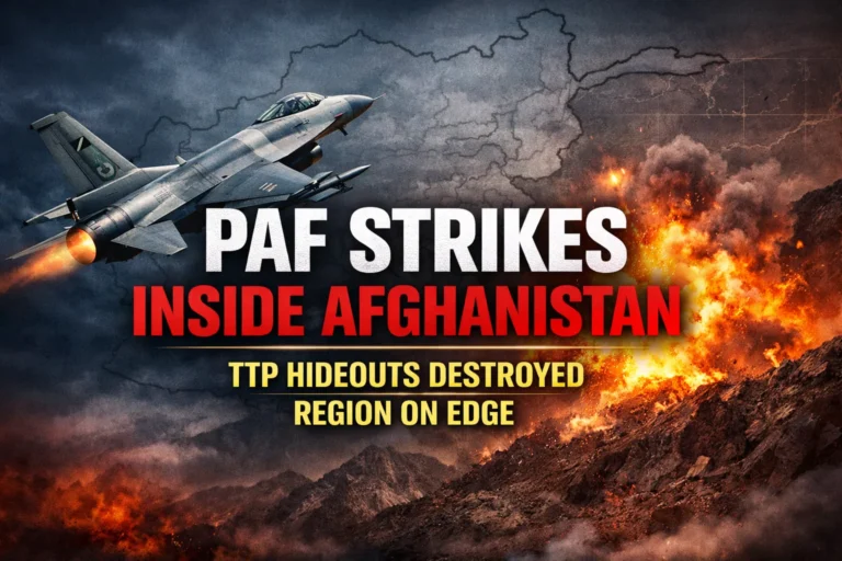 Pakistan Air Force Strikes Afghan Terrorist Hideouts — Security Imperative or Regional Flashpoint?
